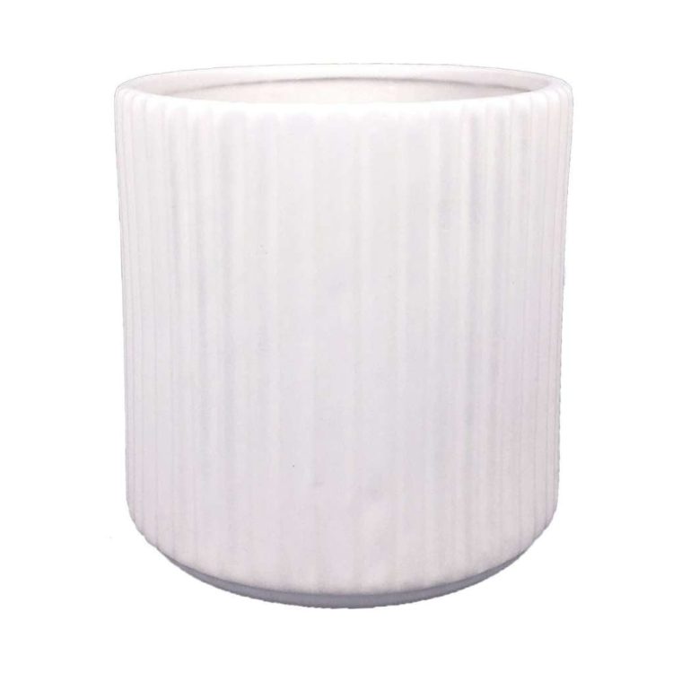 Vaso De Cerâmica Branco