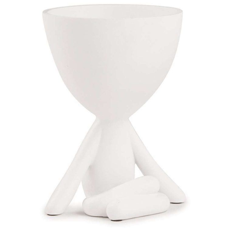 Vaso Em Poliresina Branco