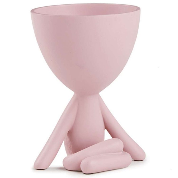 Vaso Em Poliresina Rosa
