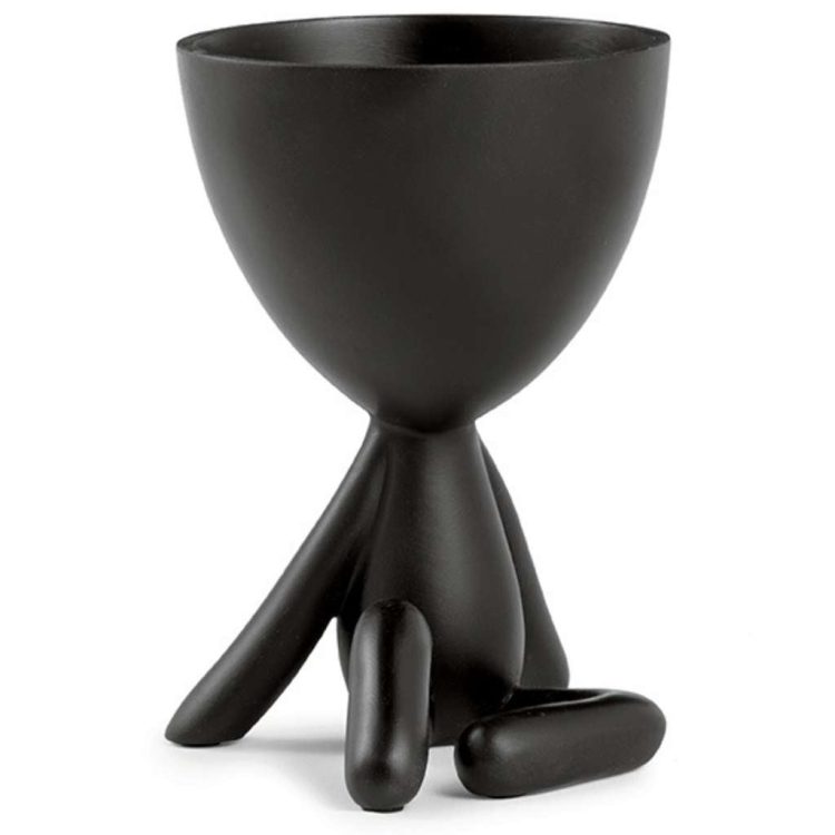Vaso Em Poliresina Preto