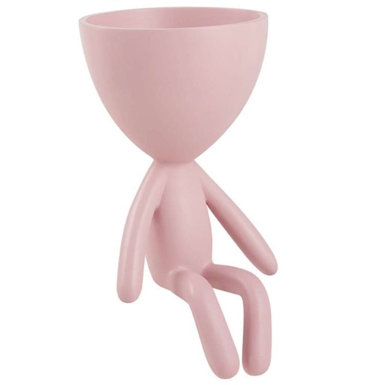 Vaso Em Poliresina Rosa