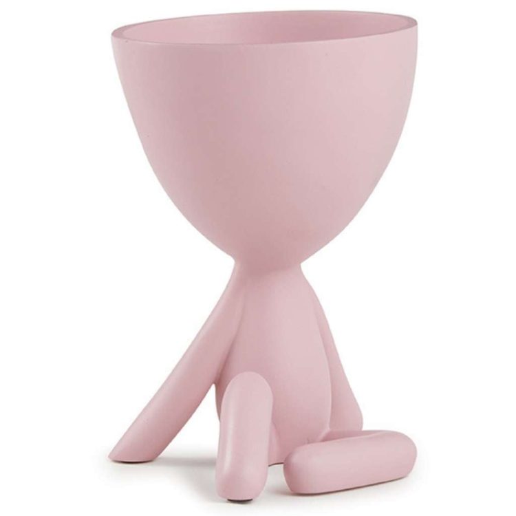 Vaso Em Poliresina Rosa