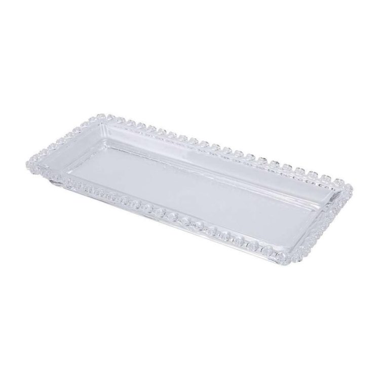 Travessa Retangular De Cristal De Chumbo Coracao