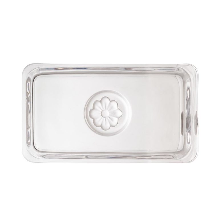 Manteigueira Cristal De Chumbo Daisy 18X11X10Cm