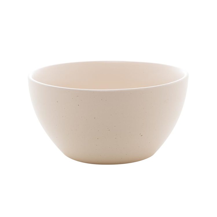 Conjunto 2 bowls cerâmica granilite marfim14x7cm