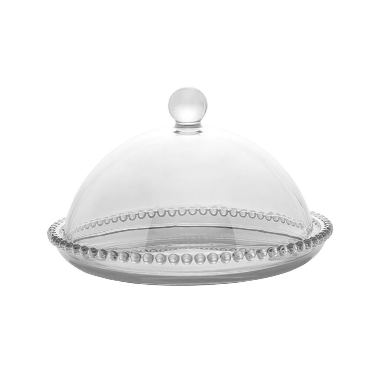 Queijeira Cristal De Chumbo Pearl 20X12Cm
