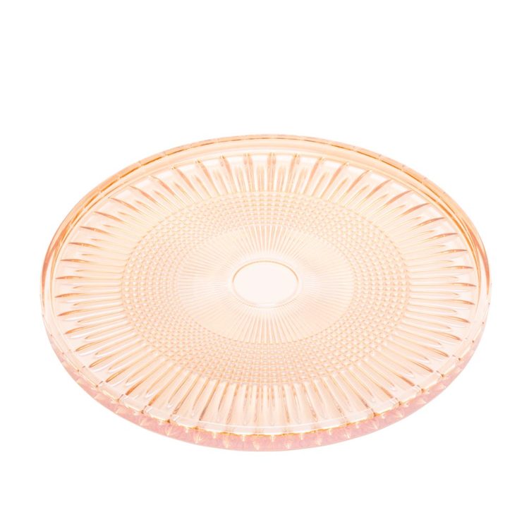 Prato Cristal Para Servir Queen Âmbar 32Cm