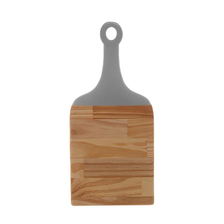 Tabua Madeira C/Alça Laqueada Pinus Cinza 45X21X2Cm