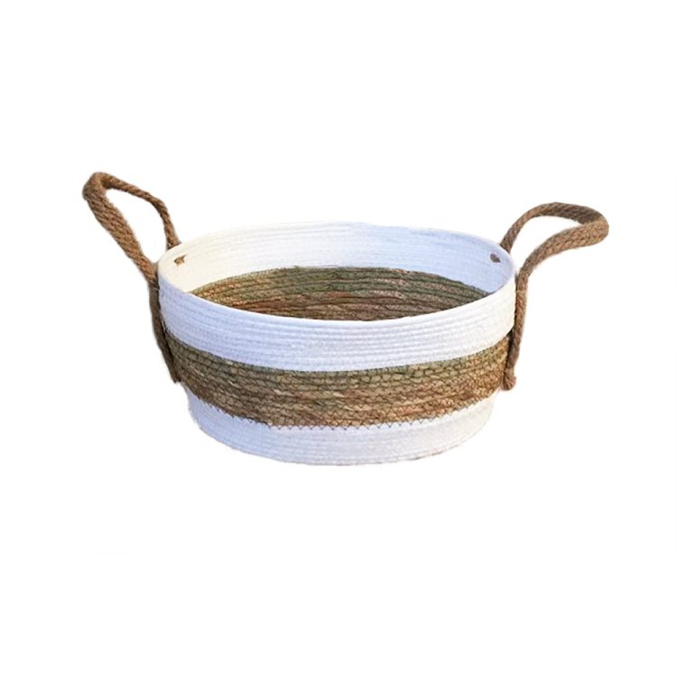 Cesto de Seagrass listrado P
