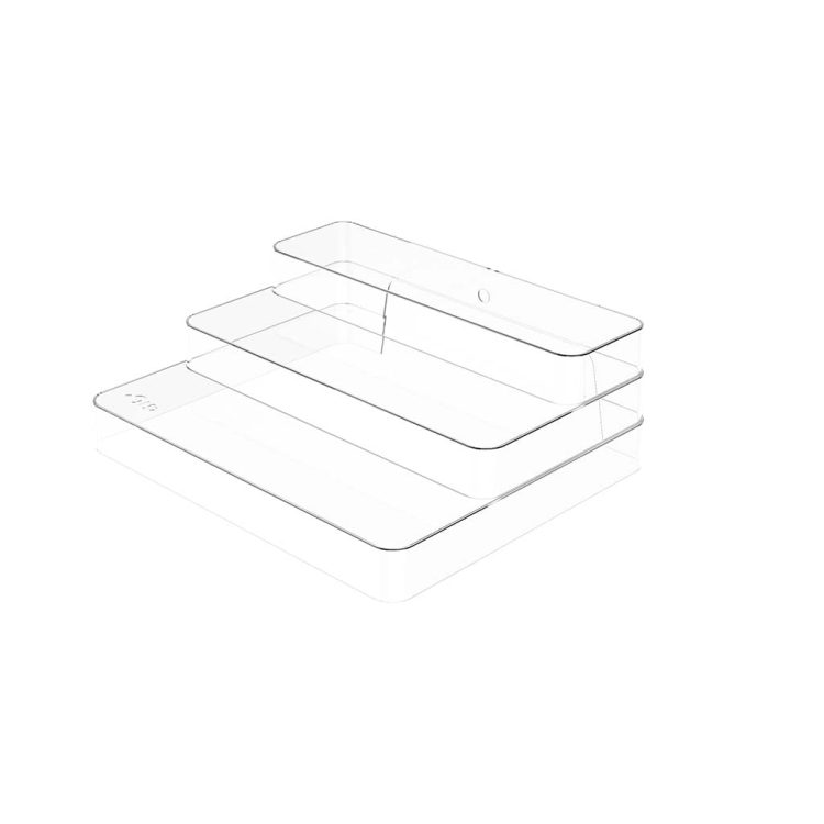 Organizador Multinível Clear 25x29x10,3cm - Natural