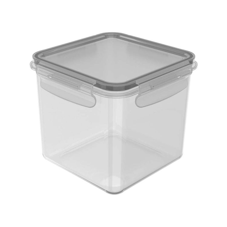 Pote Click Quadrado 1500ml - Natural