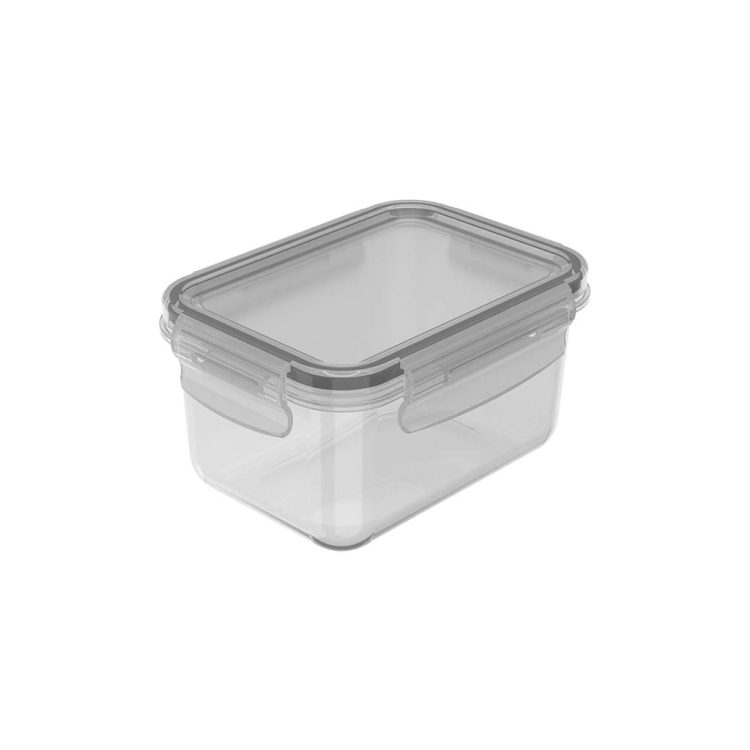 Pote Click Retangular 560ml - Natural