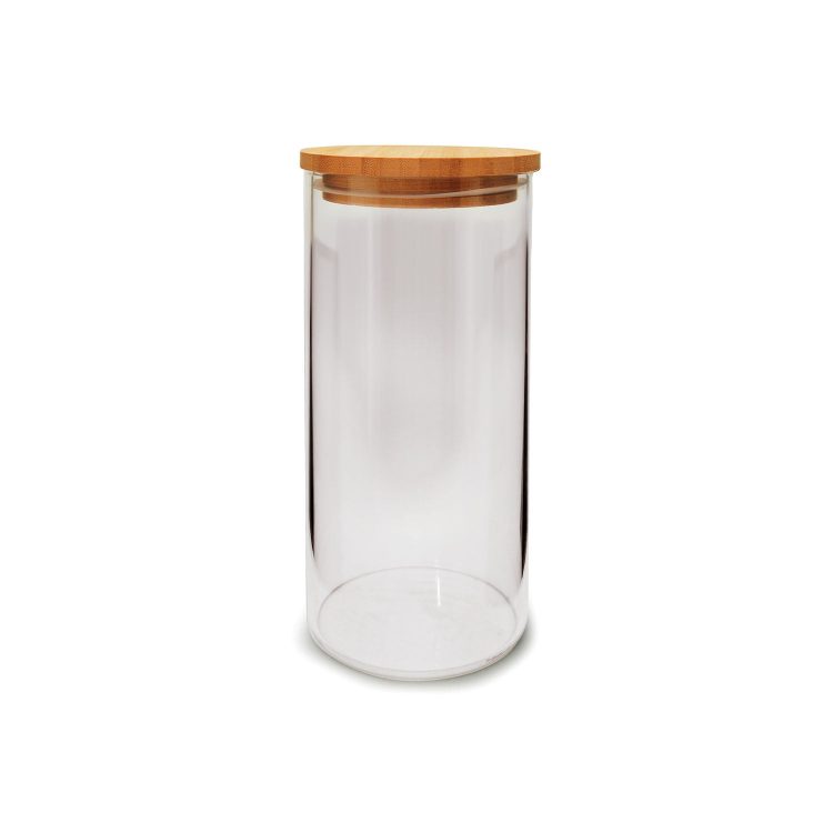 Pote Hermético Vika com Tampa Bambu Eco 1000ml - YOI