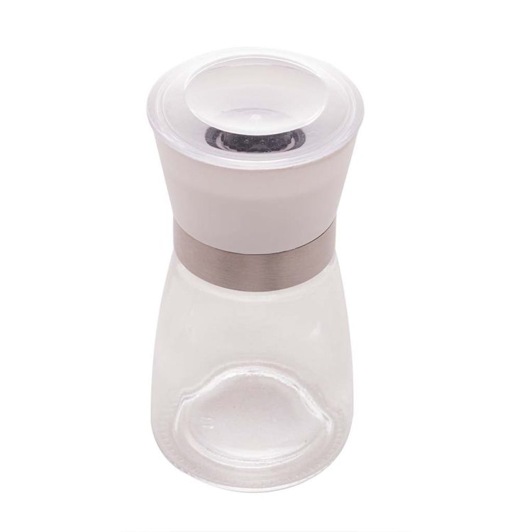 Moedor de Tempero Vidro com Tampa Branca 170ml - LYOR