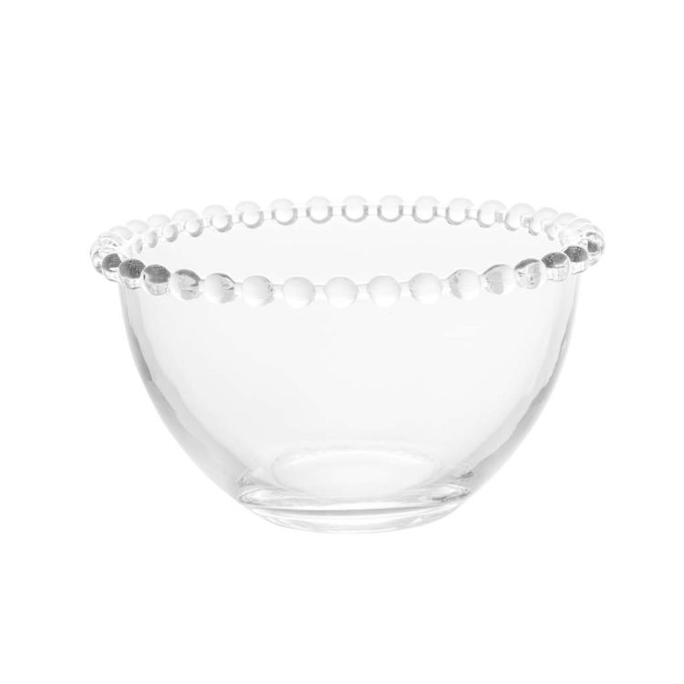 Conjunto 4 Bowls Cristal de Chumbo Pearl 14x8cm