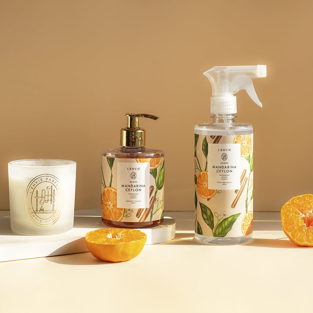 Sabonete Líquido Mandarina Ceylon - Arabesc - 350ml Sabonete Líquido Mandarina Ceylon - Arabesc - 350ml - Imagem 3