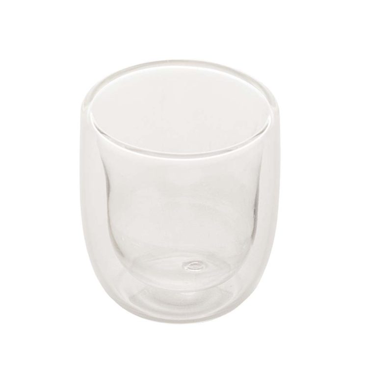 Conjunto 2 Copos para Café Dupla Parede de Vidro Borossilicato 100ml