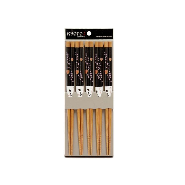 Kit Hashi 5 Pares Kyoto Dark Floral - YOI
