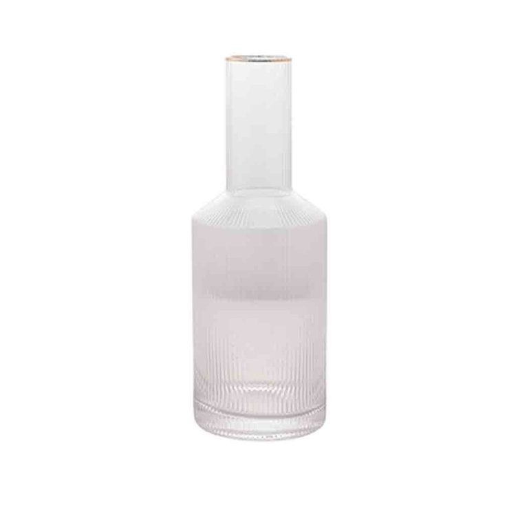 Garrafa de Cristal de Chumbo com Borda Dourada Lines 800ml
