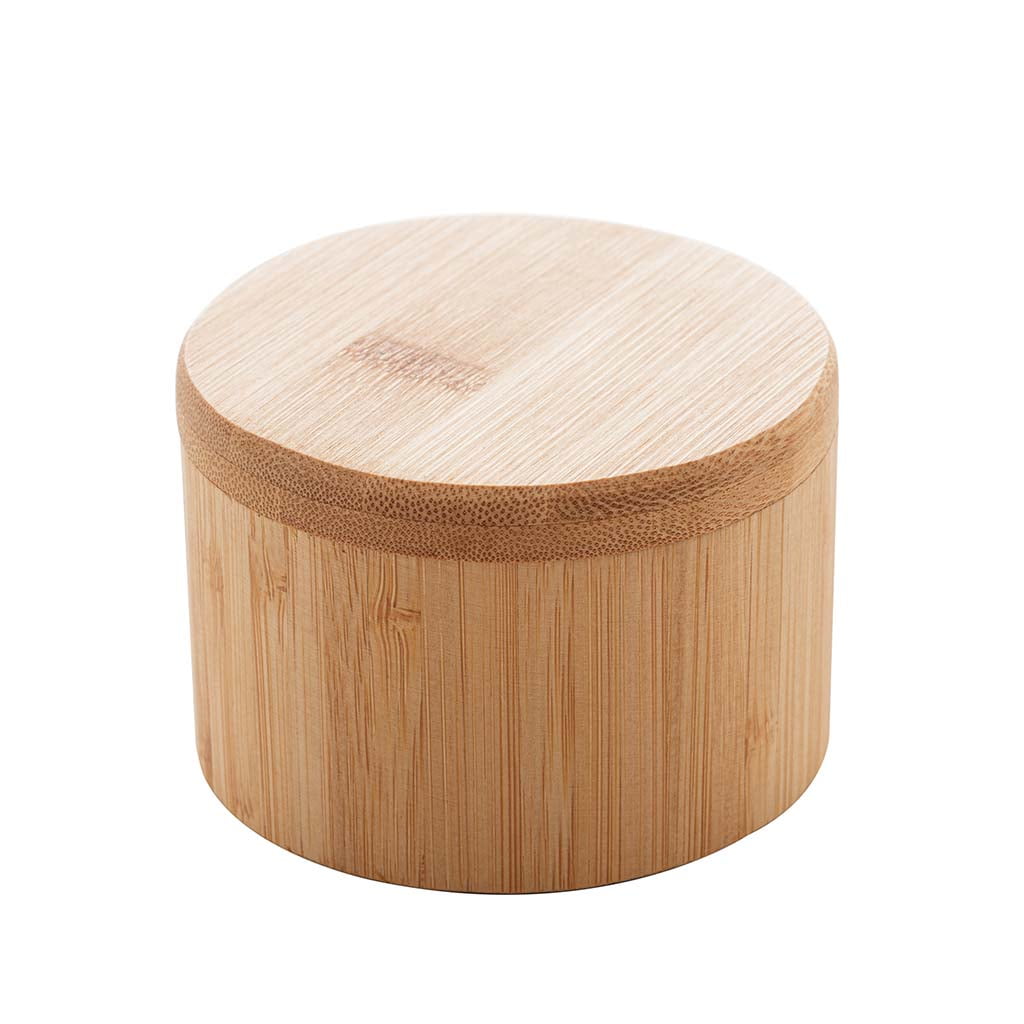 Saleiro Redondo Bambu com Tampa 9x9x6cm Saleiro Redondo Bambu com Tampa 9x9x6cm - Imagem 2