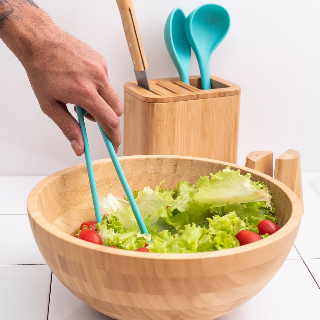 Bowl De Bambu Circular Fundo 28cm - Oikos Natural Bowl De Bambu Circular Fundo 28cm - Oikos Natural - Imagem 5