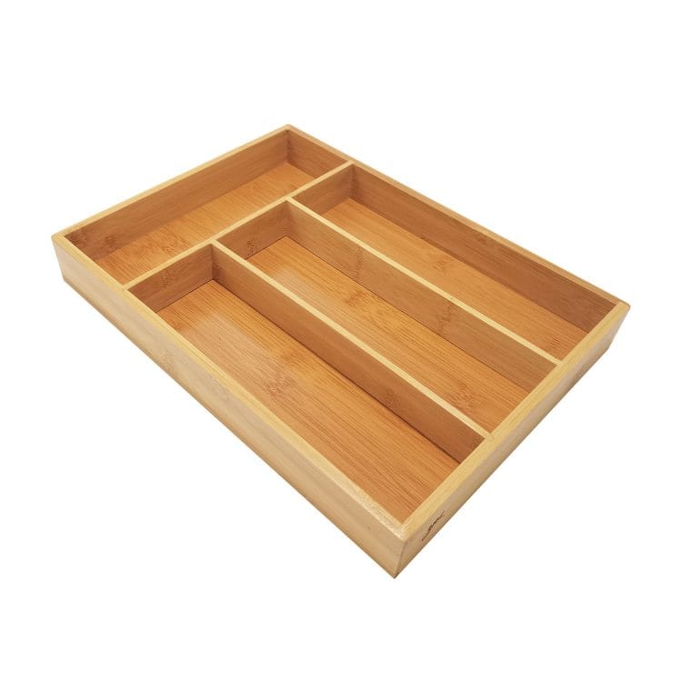 Organizador De Talheres Bambu 34x25x4,5cm - YOI