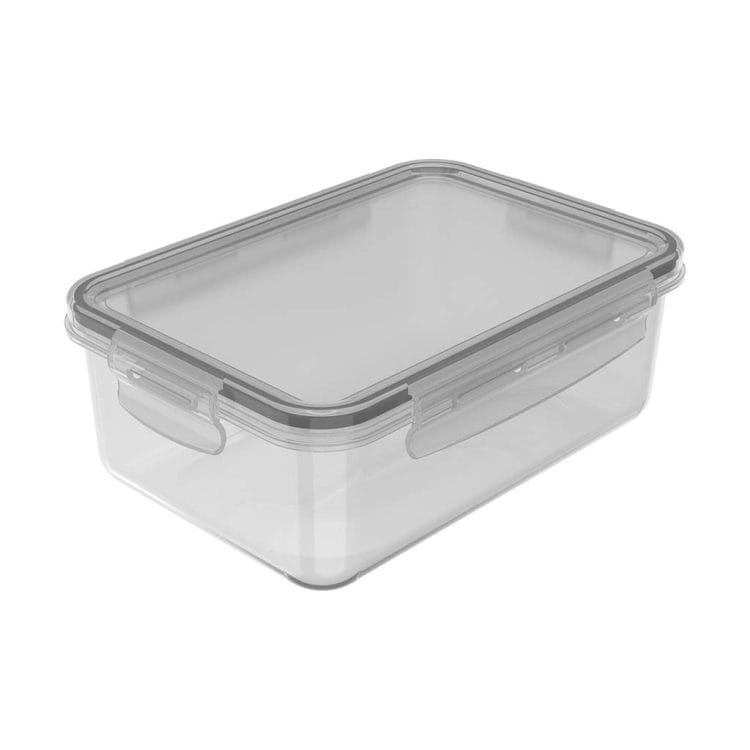 Pote Click Retangular 1280ml - Natural