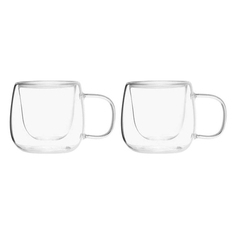Fika Mais Conjunto xícaras p/ café parede dupla