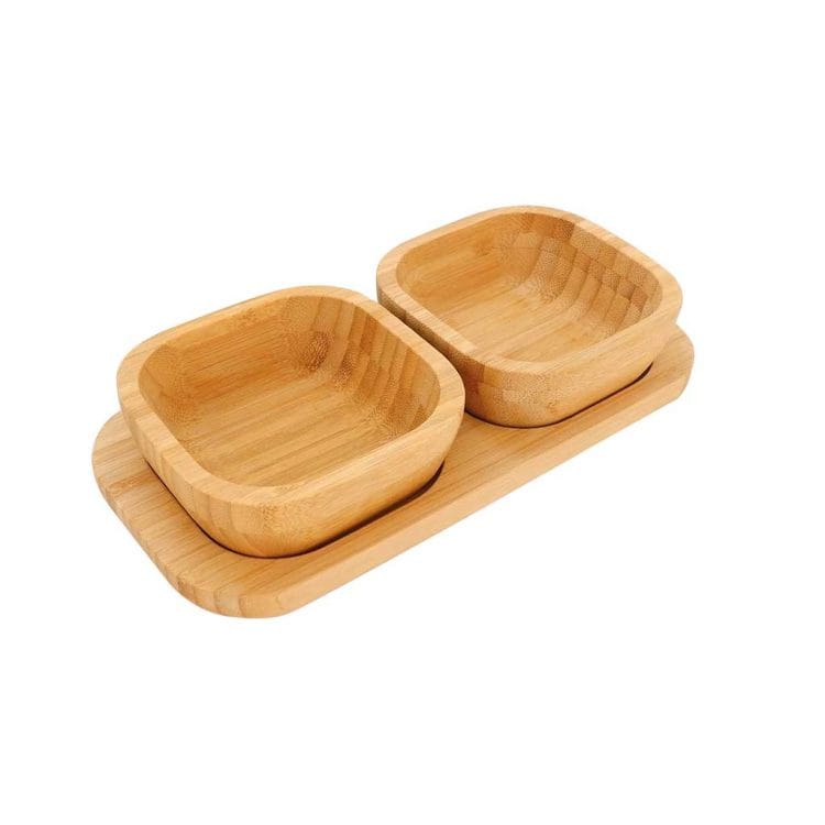 Conjunto Petisqueira Com Base Bambu ECO