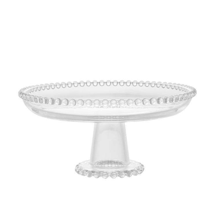 Prato Cristal de Chumbo com Pé Pearl 20x9cm