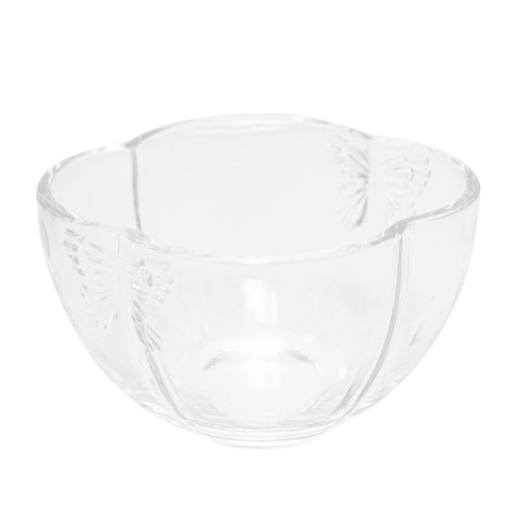 CJ 4 Bowls de vidro Butterfly 11CM X 11CM X 6,5CM