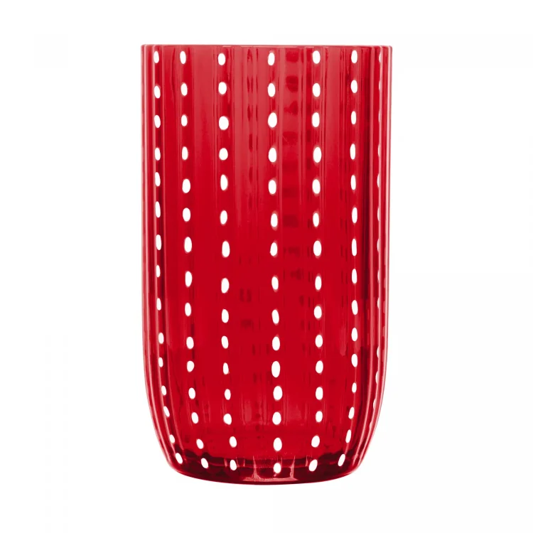 Copo Alto de Acrílico Orquídea Vermelho 450ML - Wolff